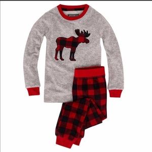 Eddie Bauer Kids' Holiday Family Sleep Set, Red, unisex